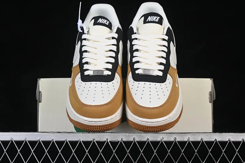 All Categories Nk Air Force 1 Air Force Series Nk Air Force 1 Low Air Force Low Nike Air Force 1'07 Low White Wheat Black Splicing Air Force One Low Casual Shoes IH0687-700
